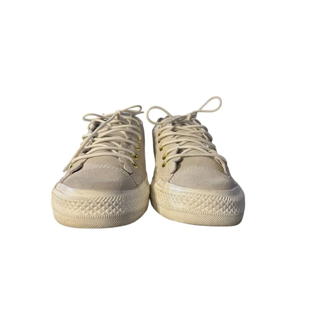 Women's Converse Chuck Taylor All Star Frilly Thrills - Egret - Size 8 - Picture 3 of 8